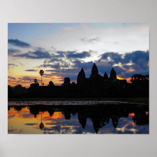 Sunrise at Angkor Wat, Cambodja - Poster (Voorkant)