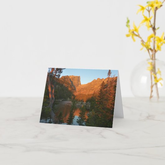 Sunrise at Dream Lake II Kaart (Gele Bloem)