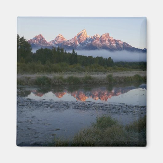 Sunrise at Schwabacker Landing at Grand Teton Magneet (Voorkant)