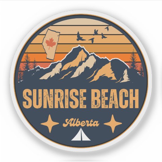 Sunrise Beach, Alberta Sticker (Voorkant)