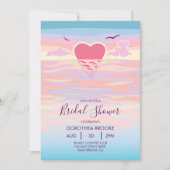 Sunrise Beach bruids douche uitnodiging (Voorkant)