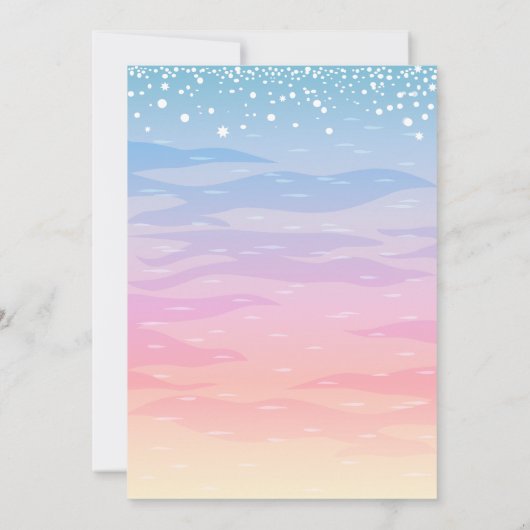 Sunrise Beach bruids douche uitnodiging (Achterkant)