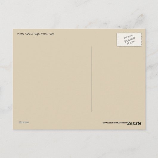 Sunrise Beach Fog Scene, Maine Briefkaart (Achterkant)