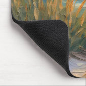 Sunrise Beach getextureerde olieverfschilderij Muismat (Hoek)