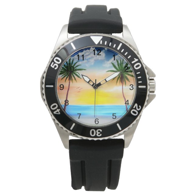 Sunrise Beach Horloge (Voorkant)