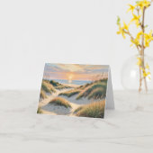 Sunrise Beach Note Card Kaart (Gele Bloem)