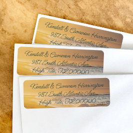 Sunrise Beach Script Return Address Labels
