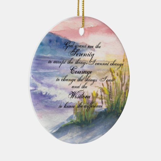 Sunrise Beach Serenity Keramisch Ornament (Rechts)