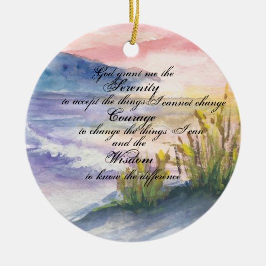 Sunrise Beach Serenity Keramisch Ornament (Voorkant)