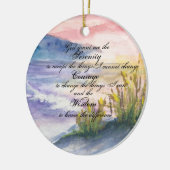 Sunrise Beach Serenity Keramisch Ornament (Links)