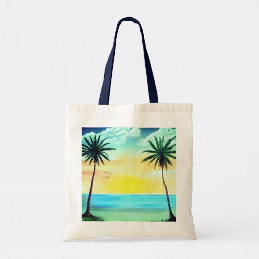 Sunrise Beach Tote Bag (Achterkant)
