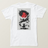 Sunrise Beach Vibes T-shirt – Retro Sunset Style (Design achterkant)