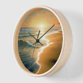 Sunrise Beach Wandklok (Hoek)
