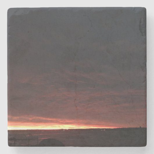 Sunrise before Snow Storm Stenen Onderzetter (Voorkant)