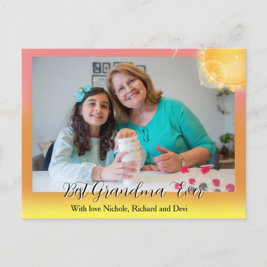Sunrise | Beste oma ooit Briefkaart (Voorkant)