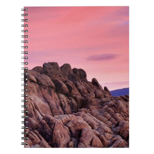Sunrise bij Alabama Hills Notitieboek (Voorkant)