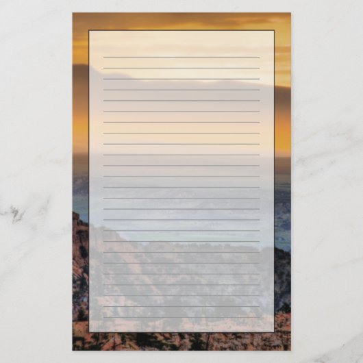 Sunrise bij Bryce Canyon Briefpapier (Voorkant)