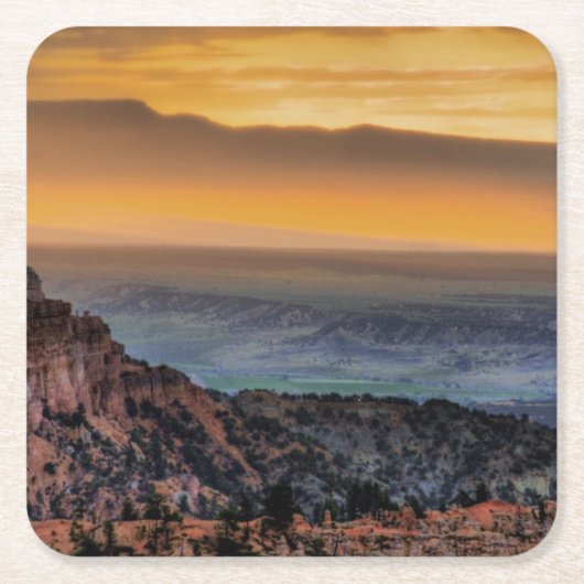 Sunrise bij Bryce Canyon Kartonnen Onderzetters (Voorkant)