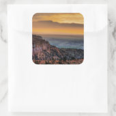 Sunrise bij Bryce Canyon Vierkante Sticker (Tas)
