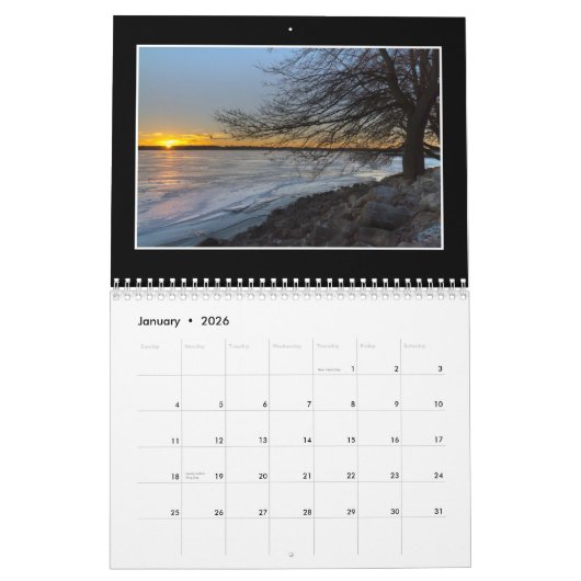 Sunrise bij CJ Brown Reservoir 2023 Kalender (Jan 2026)