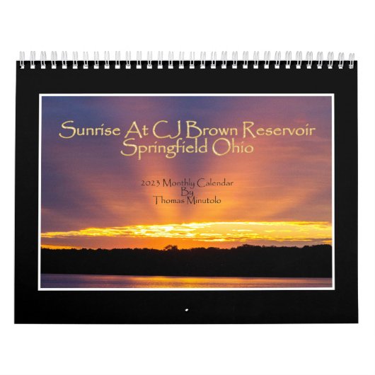 Sunrise bij CJ Brown Reservoir 2023 Kalender (Hoes)