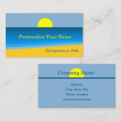 Sunrise bij de Beach Sunny Ocean Visitekaartje (Voorkant / Achterkant)