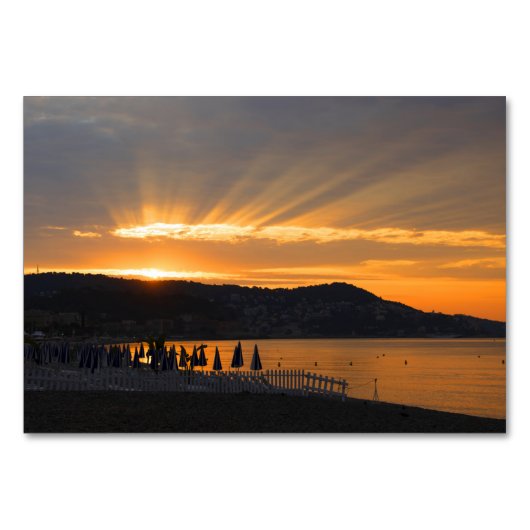 Sunrise bij de Promenade des Anglais Kaart (Voorkant)