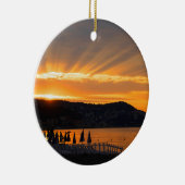 Sunrise bij de Promenade des Anglais Keramisch Ornament (Rechts)