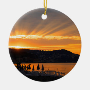 Sunrise bij de Promenade des Anglais Keramisch Ornament