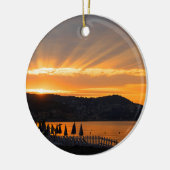 Sunrise bij de Promenade des Anglais Keramisch Ornament (Links)