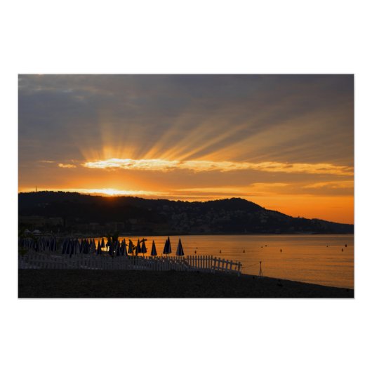 Sunrise bij de Promenade des Anglais Perfect Poster (Voorkant)