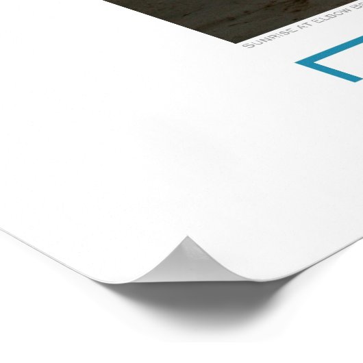 Sunrise bij Elbow Beach, Bermuda Poster (Hoek)