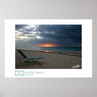 Sunrise bij Elbow Beach, Bermuda Poster
