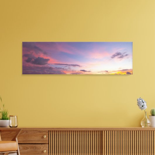 Sunrise bij Fort Pierce, Florida Canvas Afdruk (Insitu (Woonkamer))