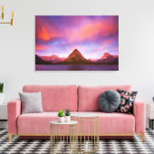 Sunrise bij Glacier Canvas Afdruk (Insitu (Woonkamer))