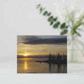 Sunrise bij het Moosehead Lake Briefkaart (Staand voorkant)