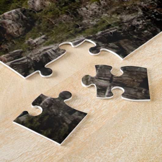 Sunrise bij het Swiftcurrent Lake Legpuzzel (Zijkant)