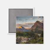 Sunrise bij het Swiftcurrent Lake Magneet (Voorkant / Achterkant)