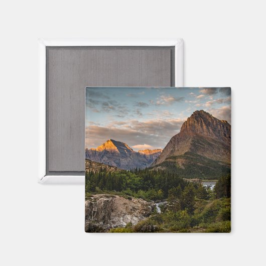 Sunrise bij het Swiftcurrent Lake Magneet (Voorkant / Achterkant)