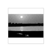 Sunrise bij Mandavu Reservoir Rubberstempel (Afrduk)