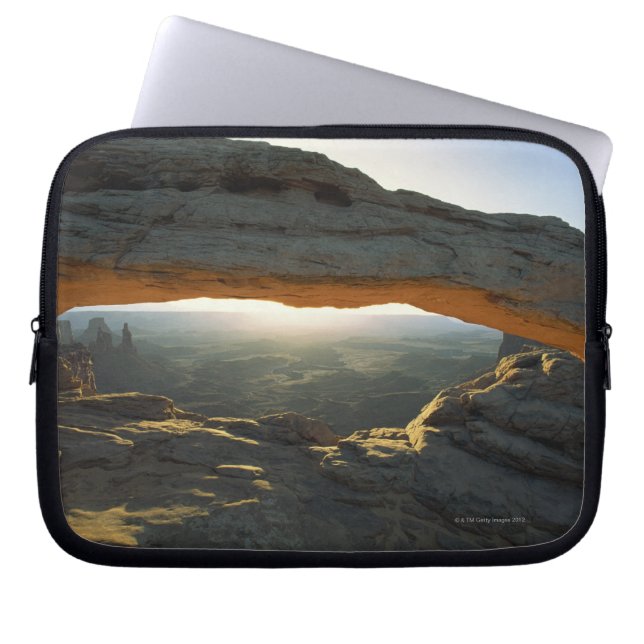 Sunrise bij Mesa Arch Laptop Sleeve (Voorkant)