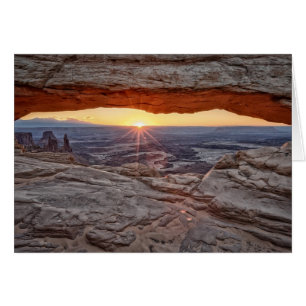 Sunrise bij Mesa Arch, Nationaal Park Canyonlands