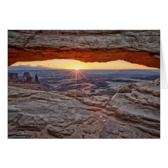 Sunrise bij Mesa Arch, Nationaal Park Canyonlands (Voorkant Horizontaal)