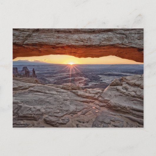 Sunrise bij Mesa Arch, Nationaal Park Canyonlands Briefkaart (Voorkant)