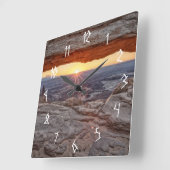 Sunrise bij Mesa Arch, Nationaal Park Canyonlands Vierkante Klok (Hoek)