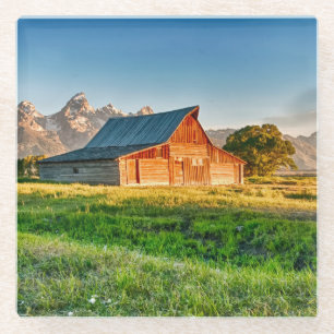 Sunrise bij Moulton Barn Glazen Onderzetter