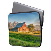 Sunrise bij Moulton Barn Laptop Sleeve (Voorkant Links)