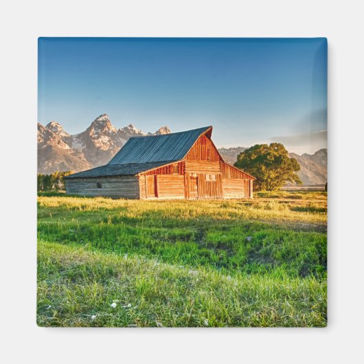 Sunrise bij Moulton Barn Magneet (Voorkant)