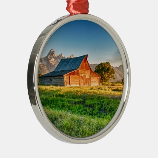 Sunrise bij Moulton Barn Metalen Ornament (Rechts)