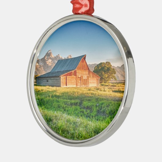 Sunrise bij Moulton Barn Metalen Ornament (Links)